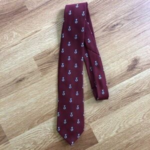 Keys & Lockwood Red Money Bags Polyester Necktie